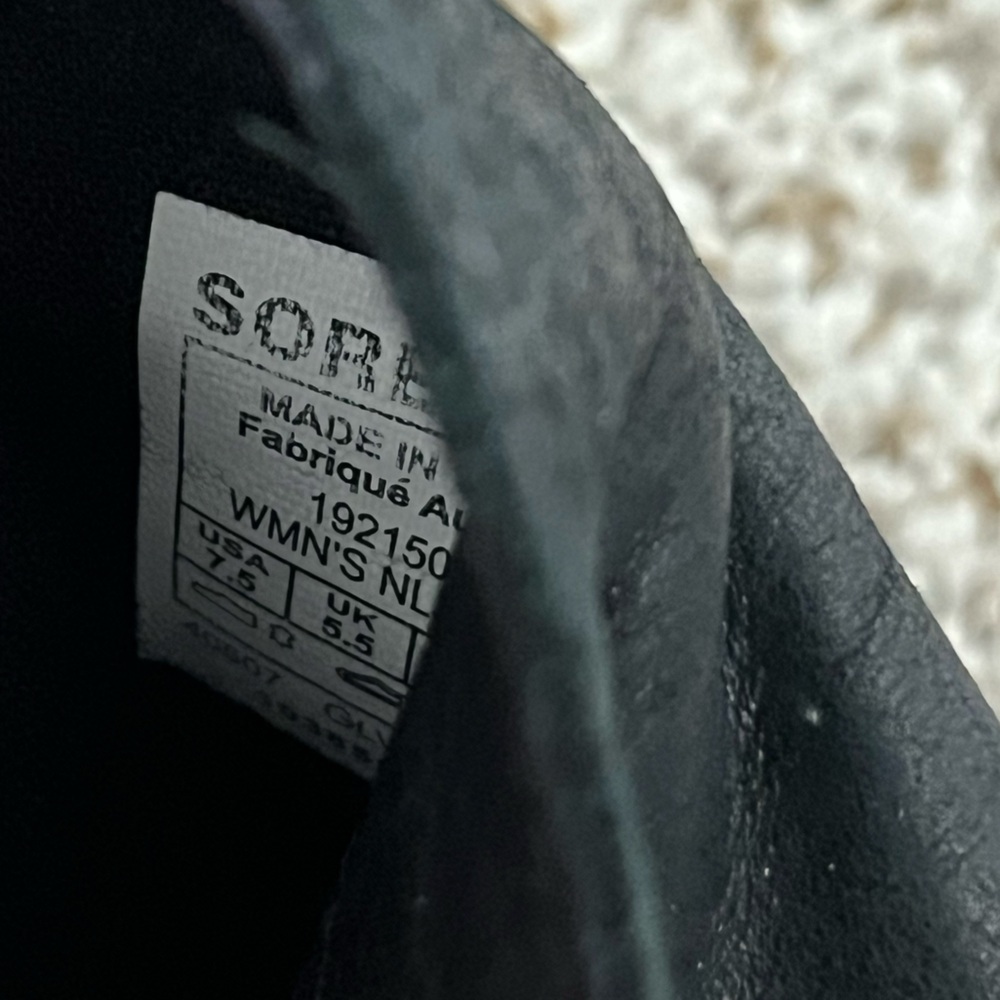 Sorel Black Leather Ankle Booties - Picture 7 of 10